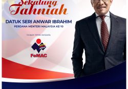 Tahniah Diucapkan Kepada Datuk Seri Anwar Ibrahim Sebagai Perdana Menteri Malaysia Ke-10